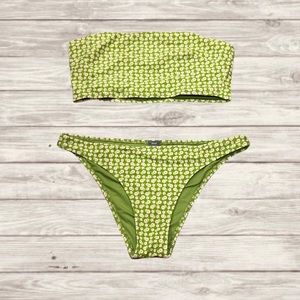 Aerie Green Floral Bikini Set